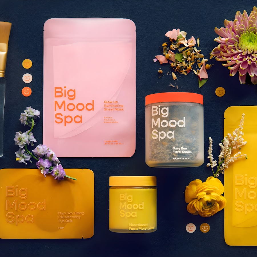 Spa tools and towels prepared for a facial appointment