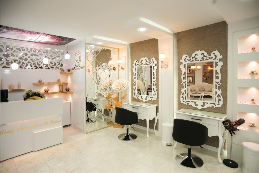 Bright salon treatment room preview
